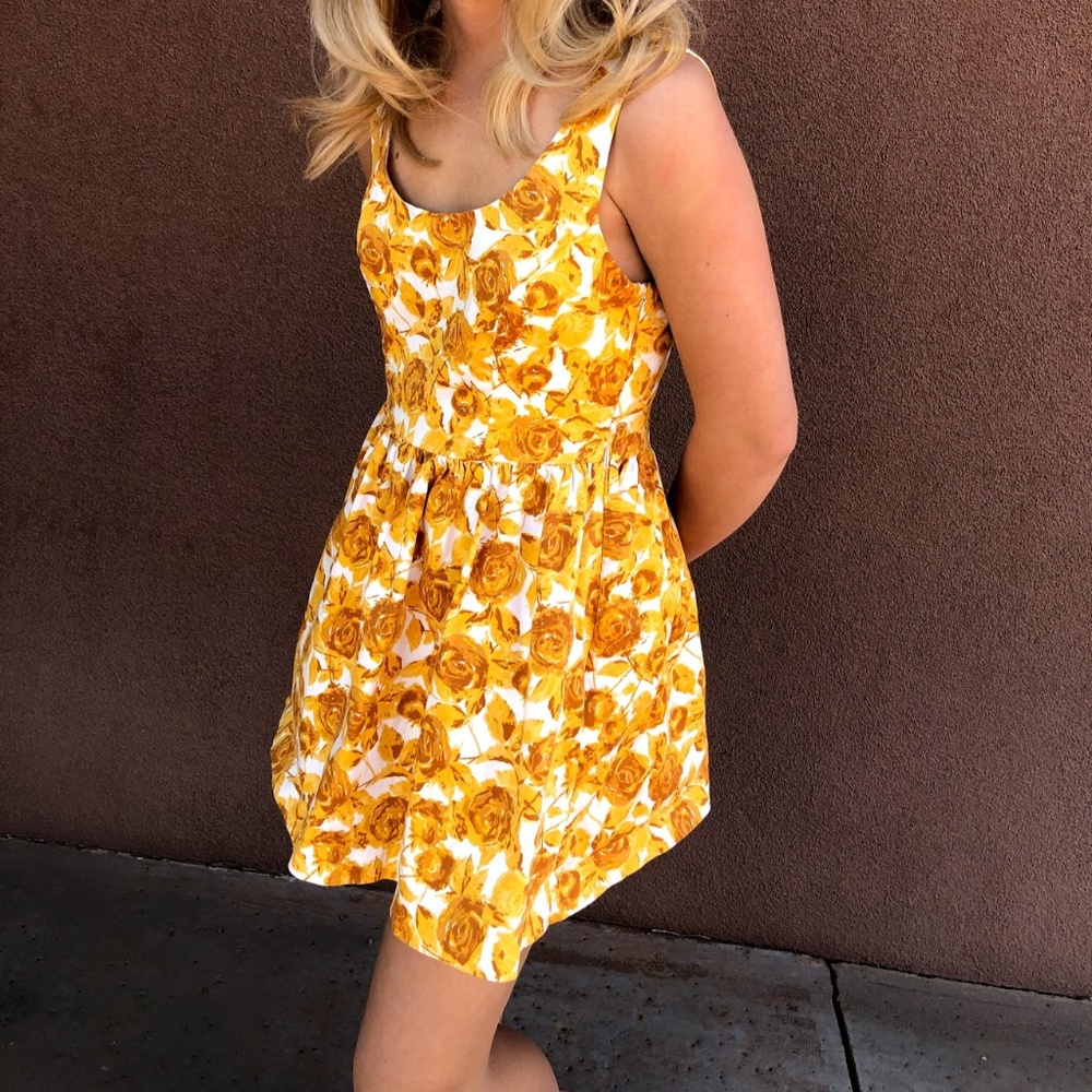 Yellow Floral Sundress